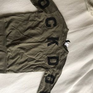 Green sweatshirt/crew neck